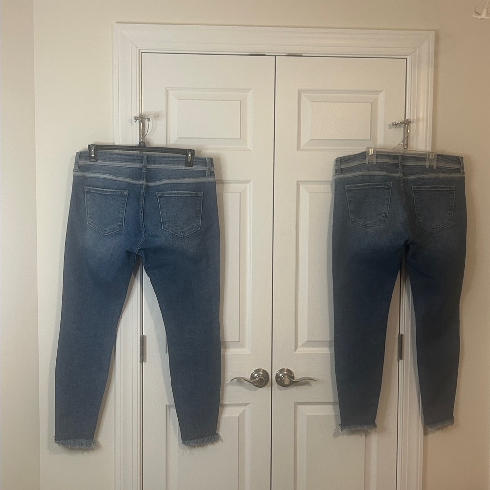 KanCan Exclusively for Maurice’s Distressed Blue Ankle Jeans - Picture 2 of 4